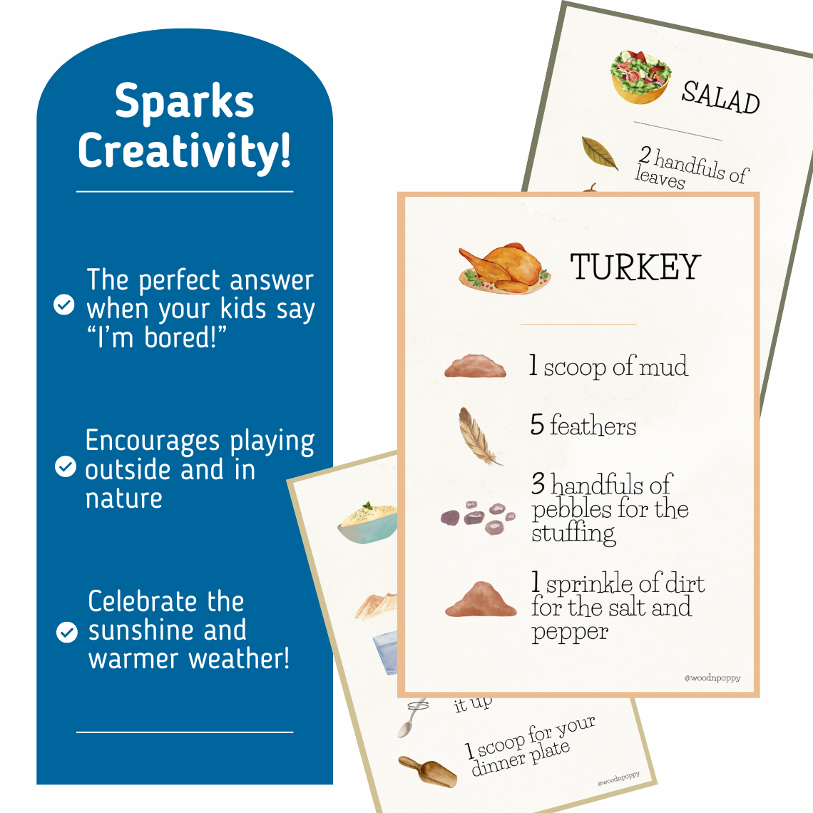 Thanksgiving Dinner Recipe Cards