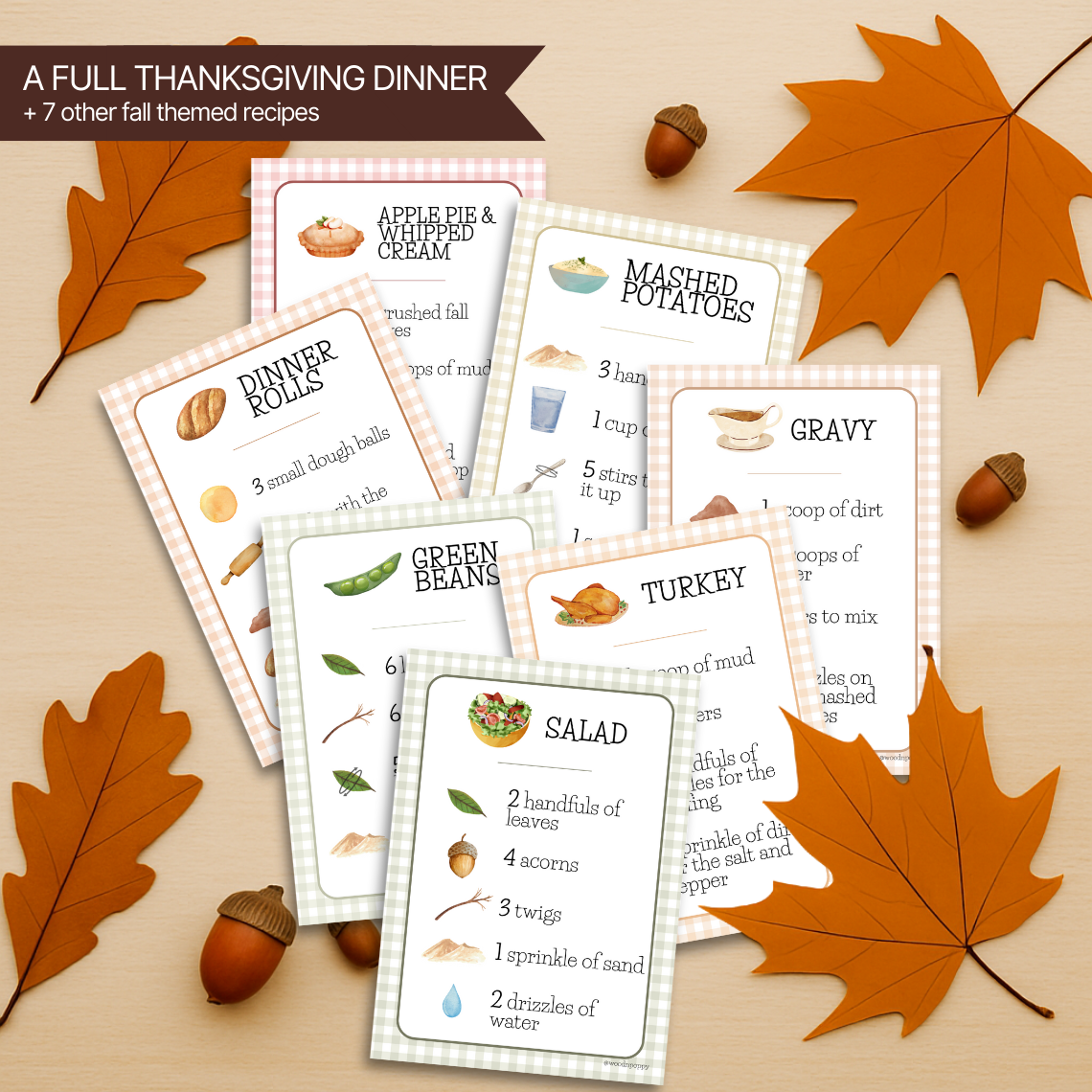 Fall Recipe Cards
