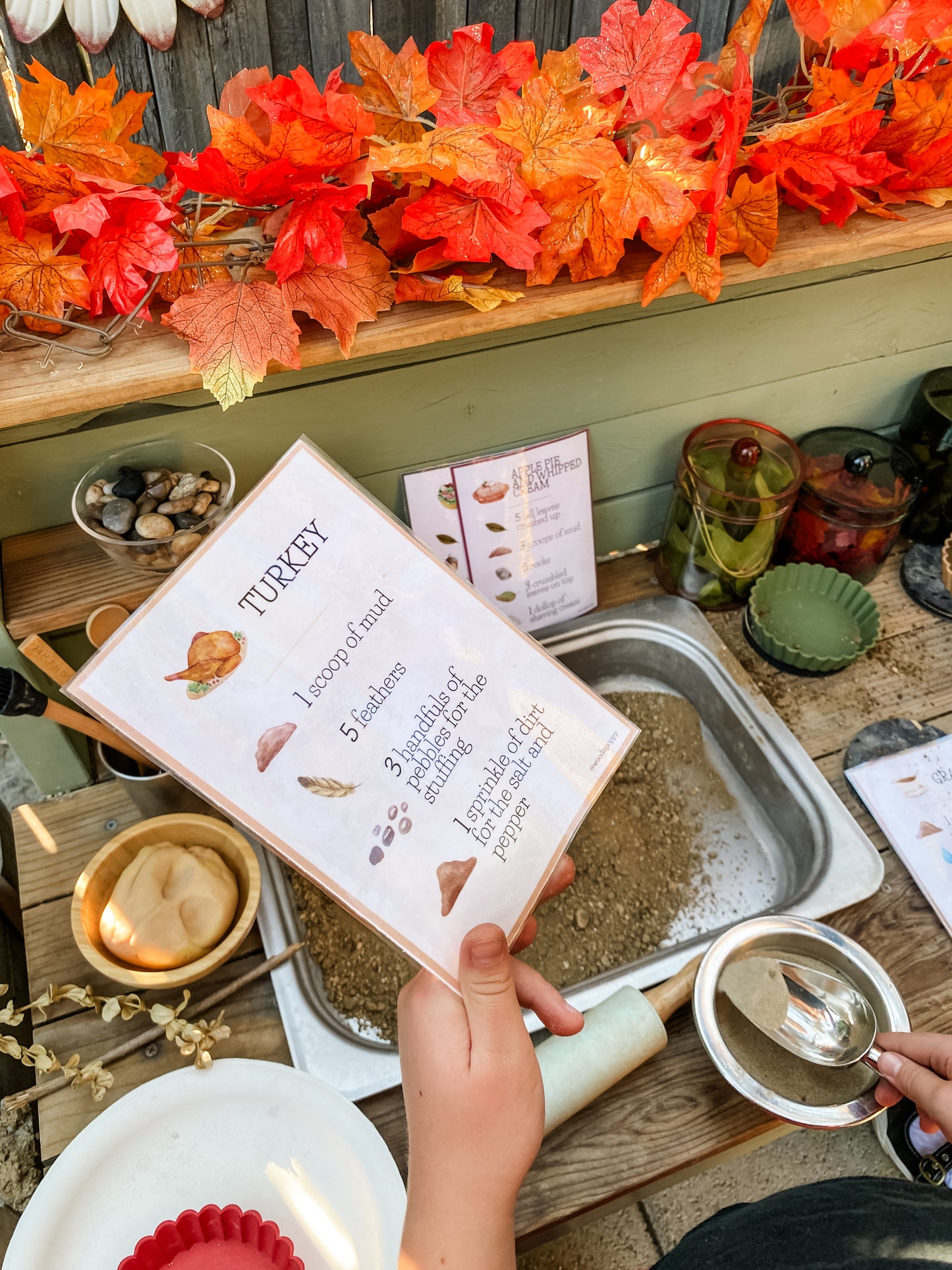 Thanksgiving Dinner Recipe Cards