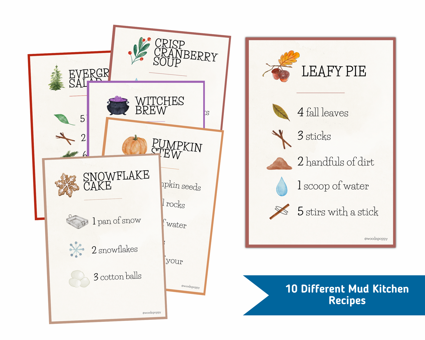 Holiday Recipe Cards