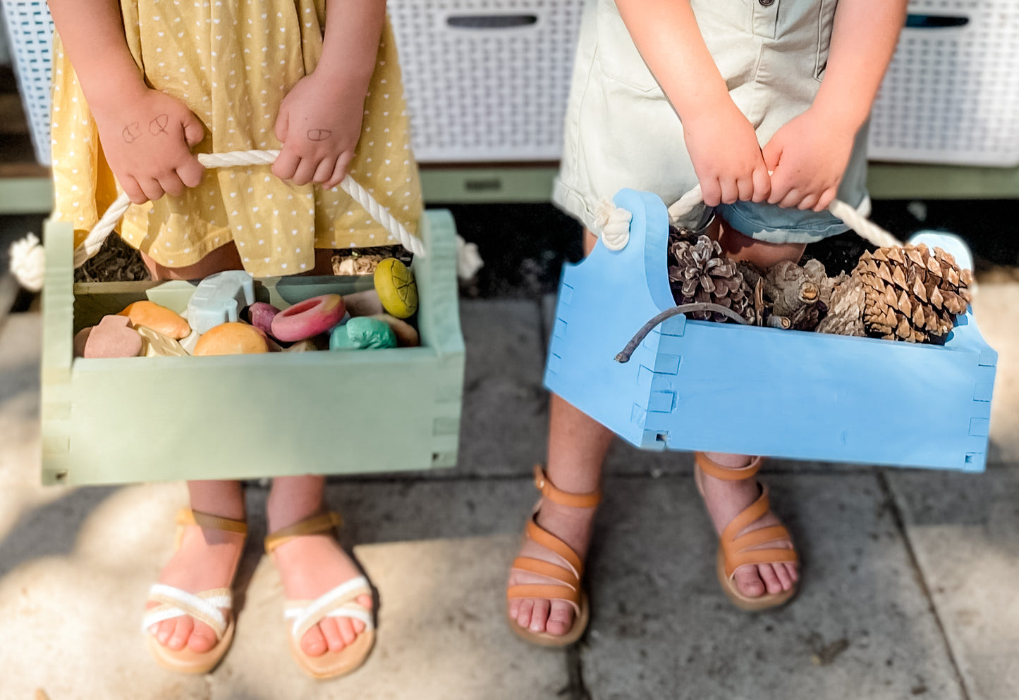 Child's Haul-All Wooden Tote