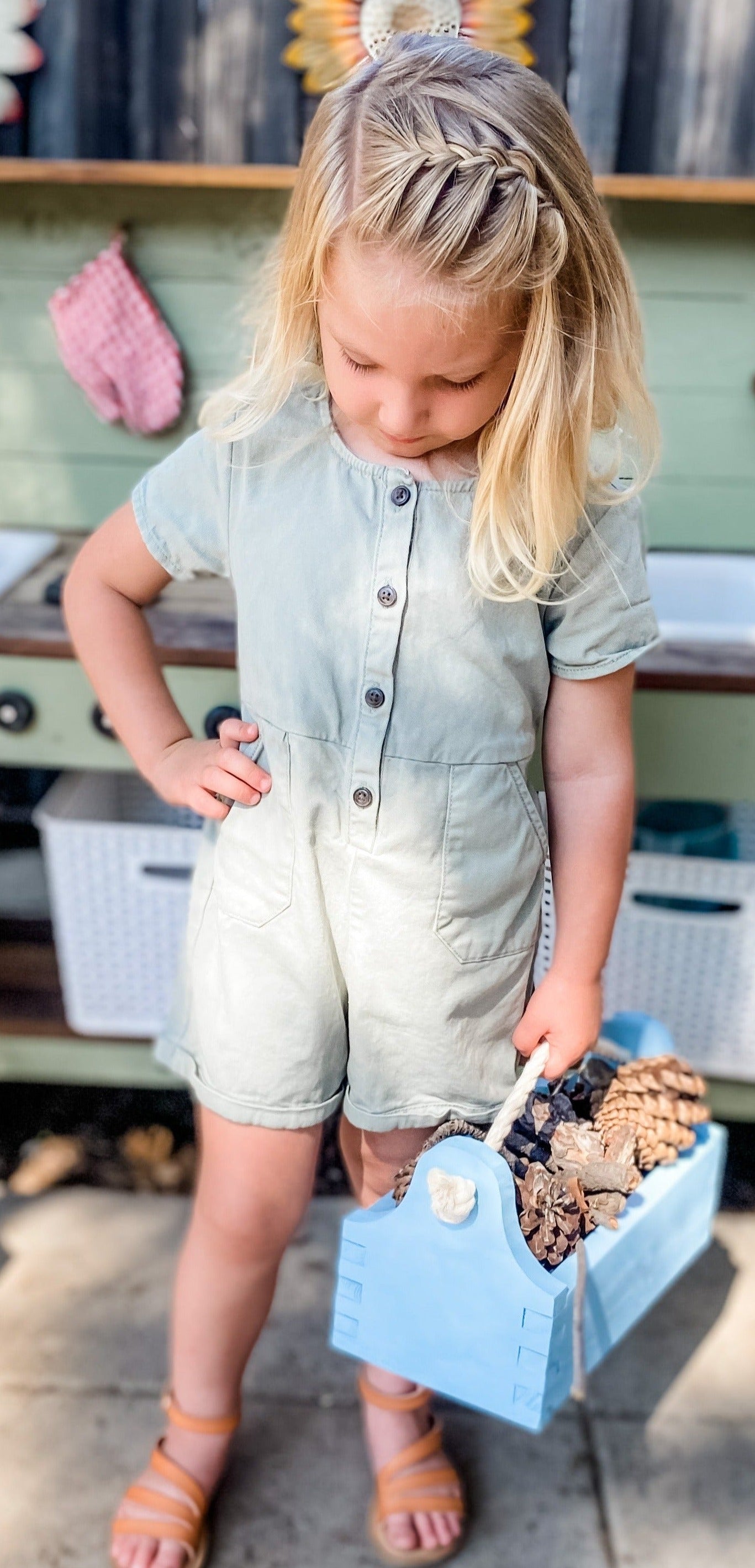 Child's Haul-All Wooden Tote