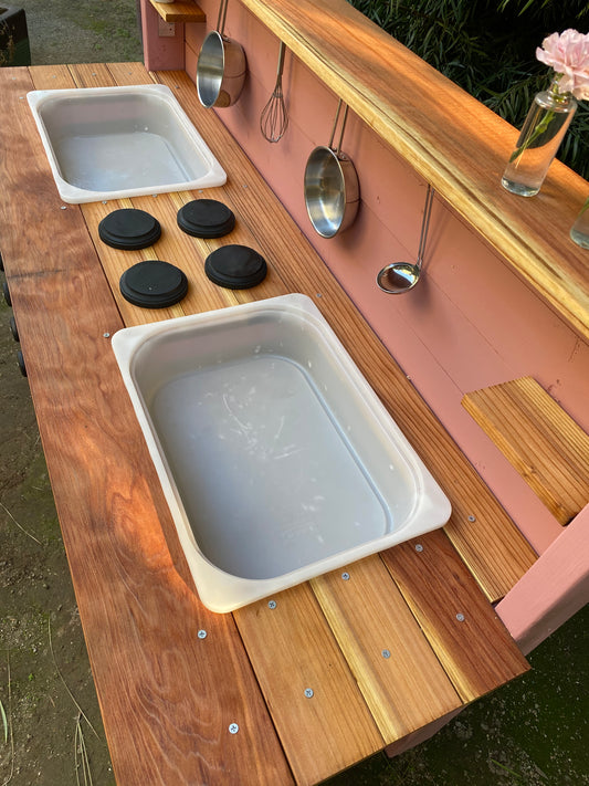 Plastic 2 Sink Mud Kitchen for outdoor sensory and educational play