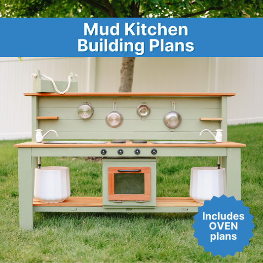 DIY Mud Kitchen + Oven Plans